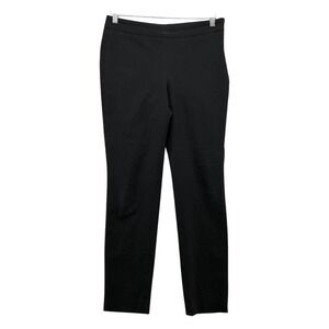 QL2 Quelledue Pants Womens 42 US 6 Black Cotton Lycra Slim Made in Italy